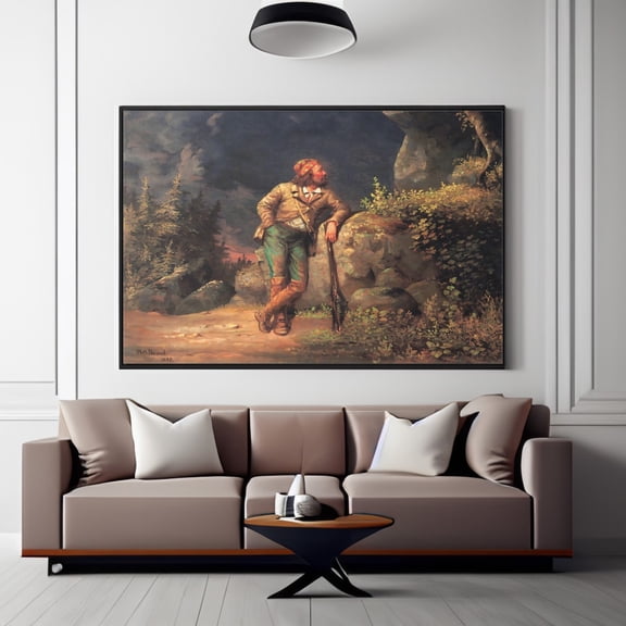William Holbrook Beard The Trapper Print American Wildlife Art, Unframed Paper Poster 8x10in