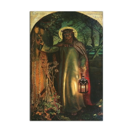 William Holman Hunt Light of the World Poster Wall Art Picture Print Canvas Painting Modern Home Bedroom Bathroom Decoration Artwork Gift