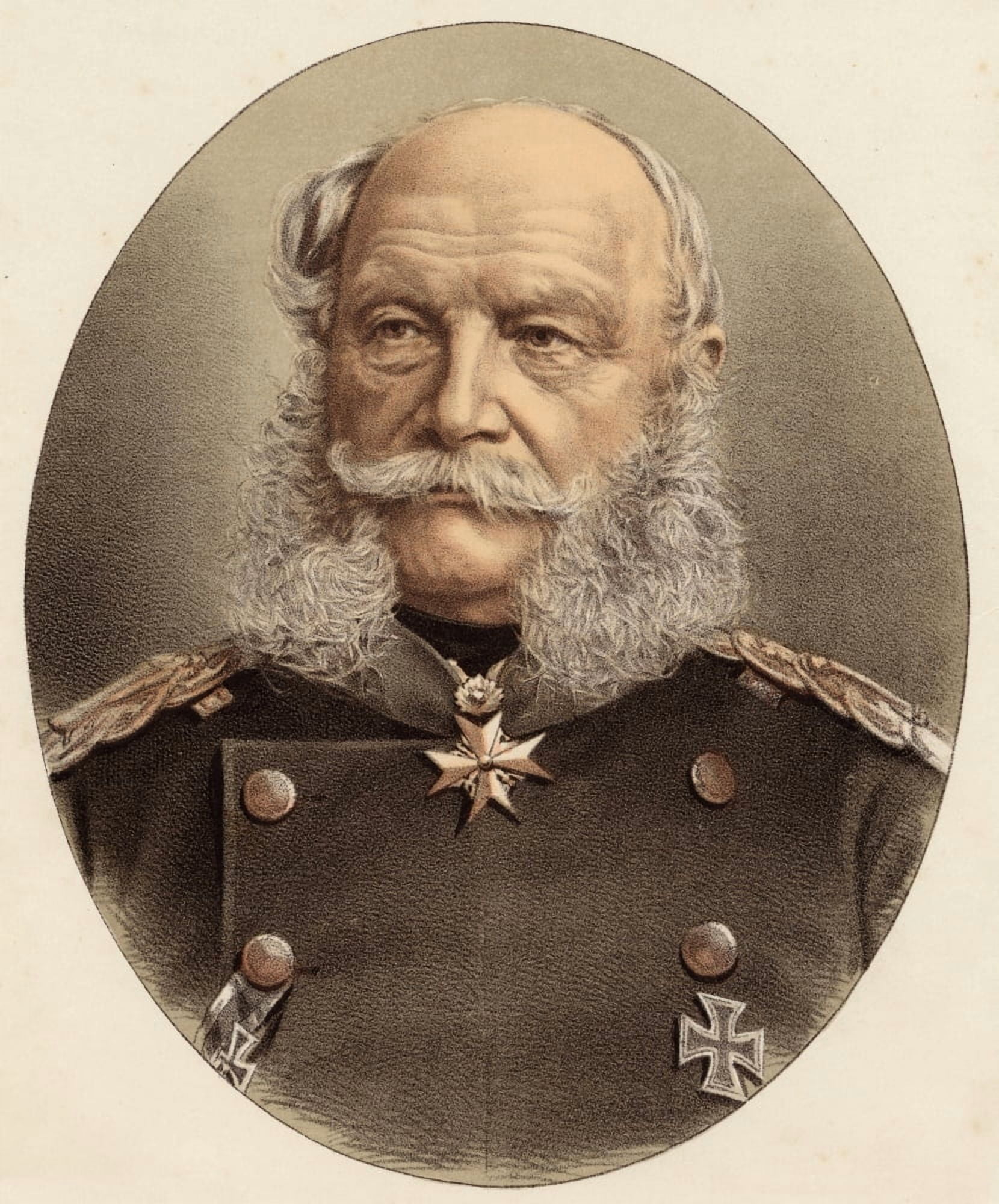 William I Wilhelm Friedrich Ludwig 1797-1888 German Emperor Canvas Art - Ken Welsh Design Pics (26 x 32)