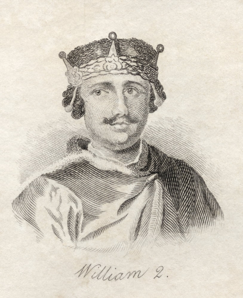 William Ii Rufus The Red 1087-1100 King Of England Canvas Art - Ken Welsh Design Pics (13 x 16)
