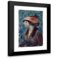thumbnail image 1 of William James Glackens 11x14 Black Modern Framed Museum Art Print Titled - Girl with Flowered Hat (C. 1913), 1 of 5