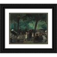 thumbnail image 1 of William James Glackens 18x15 Black Ornate Wood Framed Double Matted Museum Art Print Titled - The Drive, Central Park (C. 1905), 1 of 5