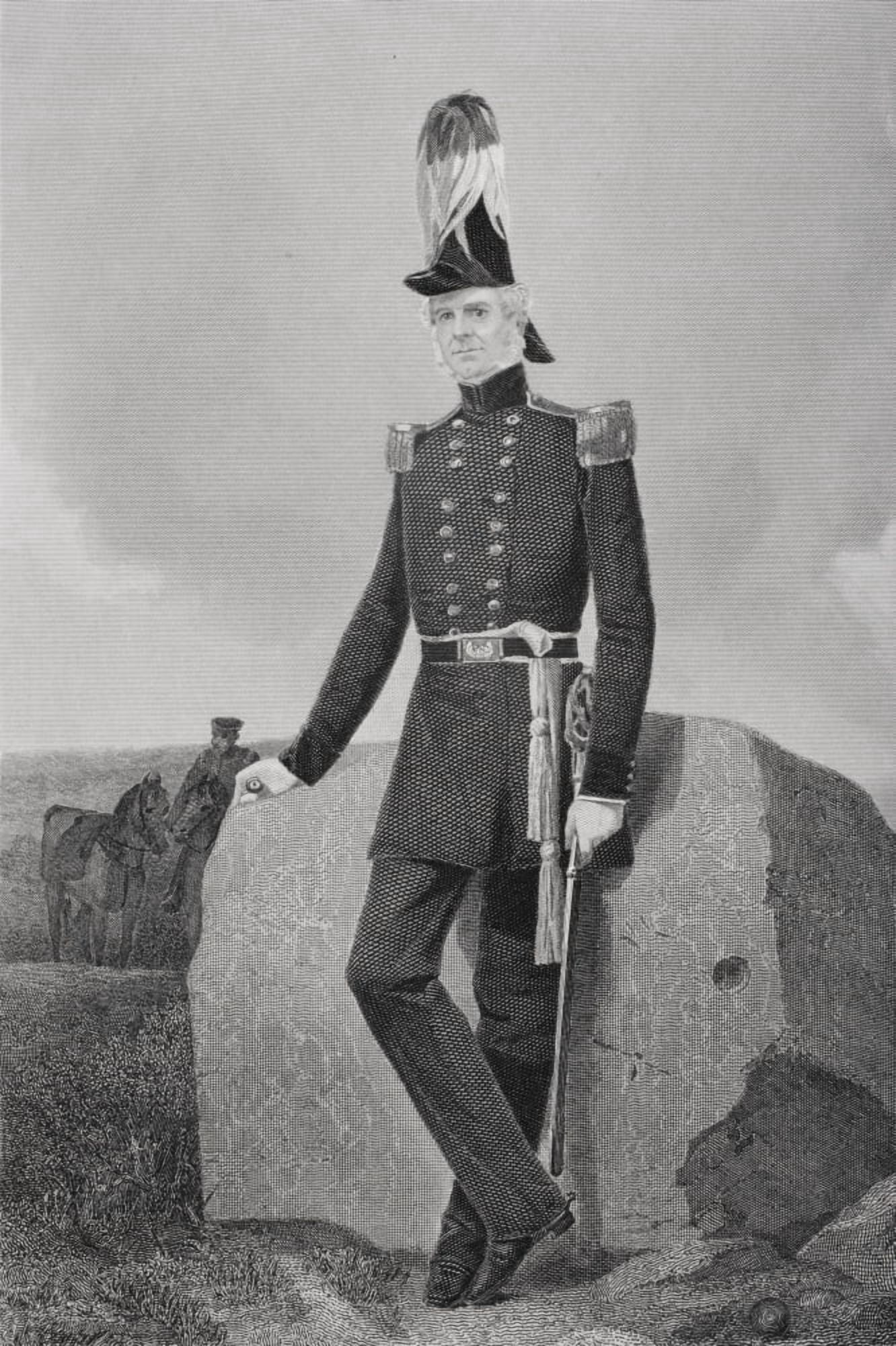 William Jenkins Worth 1794 To 1849 United States General During The Mexican-American War From Painting By Alonzo Chappel Canvas Art - Ken Welsh Design Pics (22 x 34)