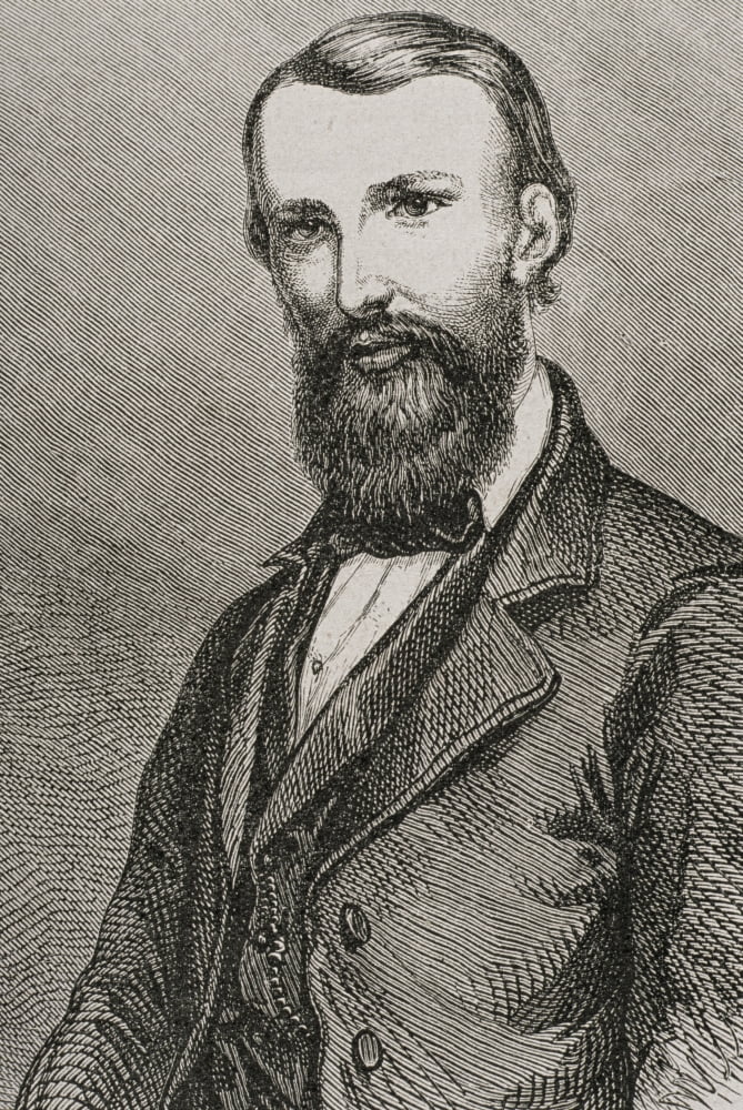 William John Wills 1834 To 1861 English Surveyor Second In Command To Burke On First Expedition To Cross Australia From South To North Canvas Art - Ken Welsh Design Pics (22 x 34)