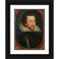 thumbnail image 1 of William Larkin 14x18 Black Ornate Wood Framed Double Matted Museum Art Print Titled - Grey Brydges, 5th Baron Chandos, of Sudeley Castle, Gloucestershire, 1 of 5