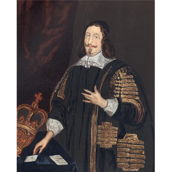 William Lenthall - 1591 to 1662 English Politician of The Civil War Period & Speaker of The House of Commons From The Book Short History of The English People by J.R. Green Published