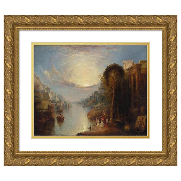 William Linton 24x20 Gold Ornate Framed and Double Matted Museum Art Print Titled - Carthage (C. 1830)