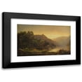 thumbnail image 1 of William Louis Sonntag 14x10 Black Modern Framed Museum Art Print Titled - New England Mountain Lake at Sunrise, 1 of 5