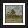 thumbnail image 1 of William Mctaggart 20x20 Black Ornate Framed Double Matted Museum Art Print Titled: Summer in the Garden, Broomieknowe, 1 of 5