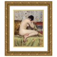 thumbnail image 1 of William Merritt Chase 20x24 Gold Ornate Framed and Double Matted Museum Art Print Titled - A Modern Magdalen (About 1888), 1 of 4