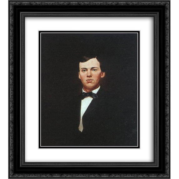 William Merritt Chase 2x Matted 20x24 Black Ornate Framed Art Print 'Portrait of William Gurley Munson'