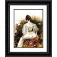 thumbnail image 1 of William Merritt Chase 2x Matted 20x24 Black Ornate Framed Art Print 'Portrait of a Woman - The White Dress', 1 of 2