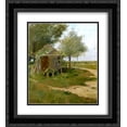 thumbnail image 1 of William Merritt Chase 2x Matted 20x24 Black Ornate Framed Art Print 'The Back Yard, Shinnecock, Long Island, New York', 1 of 2