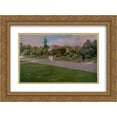 thumbnail image 1 of William Merritt Chase 2x Matted 24x20 Gold Ornate Framed Art Print 'Park in Brooklyn', 1 of 2