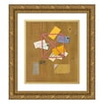 thumbnail image 1 of William Michael Harnett 15x17 Gold Ornate Wood Frame and Double Matted Museum Art Print Titled - The Artist's Letter Rack (1879), 1 of 4