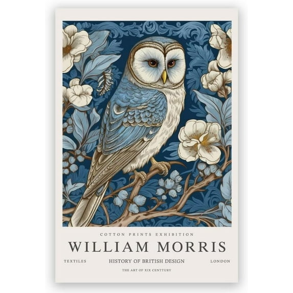 William Morris Bee Canvas Wall Art Prints Nature-Inspired Botanical Flower Posters Vintage Bumble Bee Animal Wall Decor for Office Living Room Bedroom Decor Aesthetic Unframed