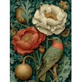 thumbnail image 1 of William Morris Botanical Canvas Wall Art, Sage Green Art Nouveau Exhibition Home Decor, 1 of 8