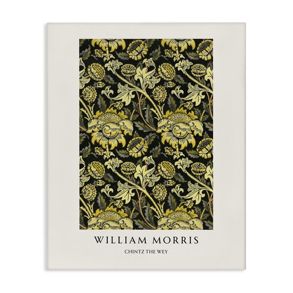 Stupell Industries William Morris Chintz The Wey Canvas Wall Art, design by Vintage Hustle, 48 x 36