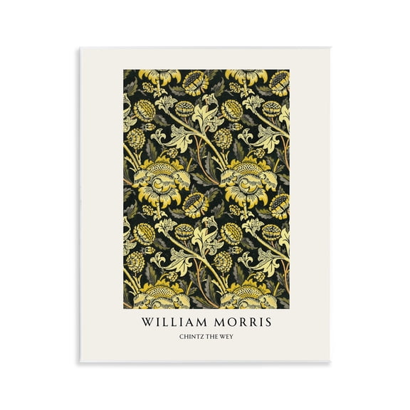Stupell Industries William Morris Chintz The Wey Wall Plaque Art, design by Vintage Hustle, 14 x 11