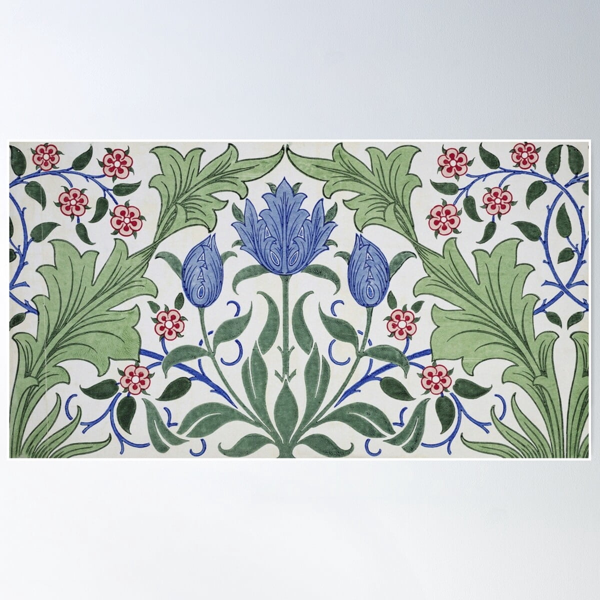 Photo inspiration: Gallery Detail: William Morris Floral Design With Tulips Poster Wall Art Modern