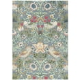 thumbnail image 1 of William Morris Handmade Garden-Inspired Floral & Botanical Wool Area Rug | Avyay Rugs - 5 x 8, 1 of 4