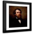 thumbnail image 1 of William Morris Hunt 20x24 Black Modern Framed Museum Art Print Titled - Portrait of Edward Wheelwright (1857), 1 of 5