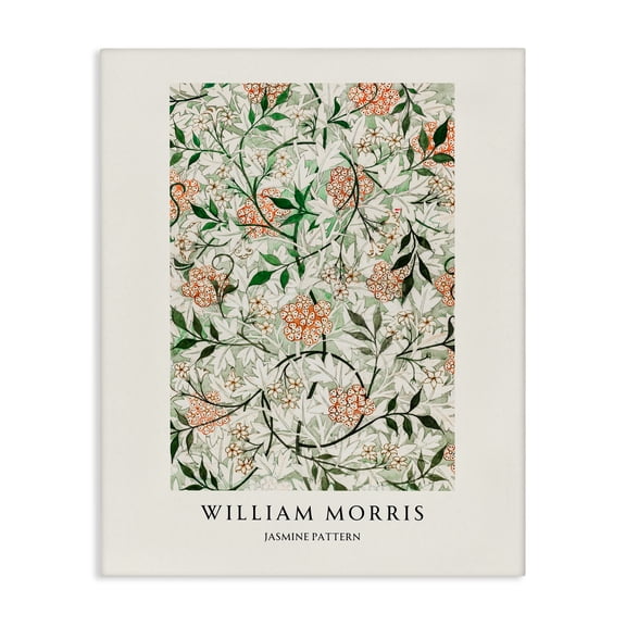 Stupell Industries William Morris Jasmine Pattern Canvas Wall Art, design by Vintage Hustle, 20 x 16