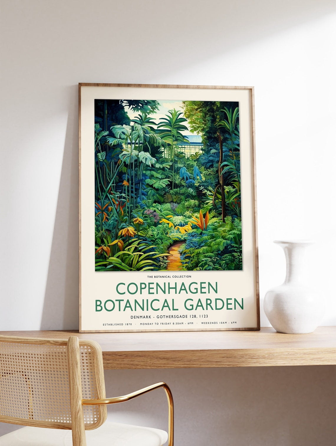 William Morris Print, Copenhagen Botanical Gardens Poster, Nordic Decor ... - Botanical Print Luxury Decor
