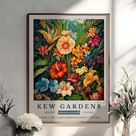 William Morris Print Kew Gardens Print Botanical Gardens Art William Morris Poster Vintage Poster Vintage Wall Art Modern Wall Decor Wall Art