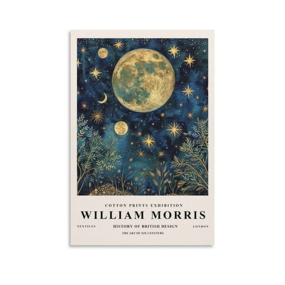 William Morris Print Painting (15) Picture Print Wall Art Poster Painting Canvas Posters Artworks Gift Room Aesthetic 12x18inch(30x45cm)