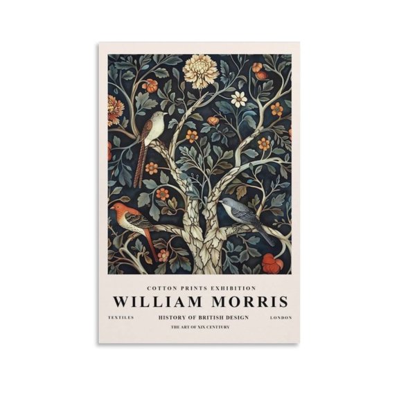 William Morris Print Painting (18) Poster Cool Artworks Painting Wall Art Canvas Prints Hanging Picture Home Decor Posters Gift 20x30inch(50x75cm)