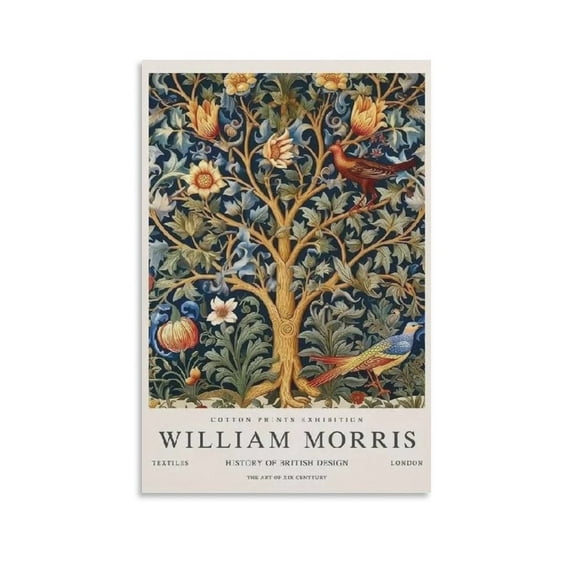 William Morris Print Painting (20) Canvas Wall Art Prints Poster Gifts Photo Picture Painting Posters Room Decor Home Decorative 16x24inch(40x60cm)