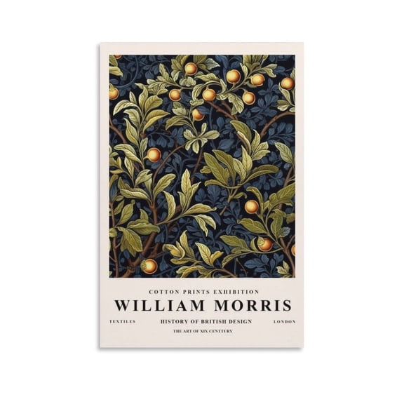William Morris Print Painting (26) Canvas Wall Art Prints Poster Gifts Photo Picture Painting Posters Room Decor Home Decorative 16x24inch(40x60cm)