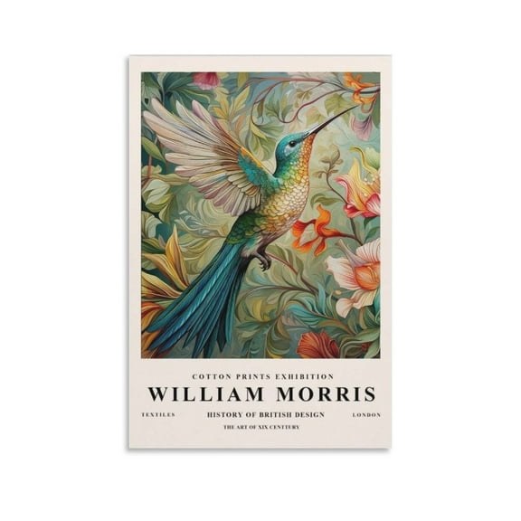 William Morris Print Painting (64) Canvas Wall Art Prints Poster Gifts Photo Picture Painting Posters Room Decor Home Decorative 16x24inch(40x60cm)