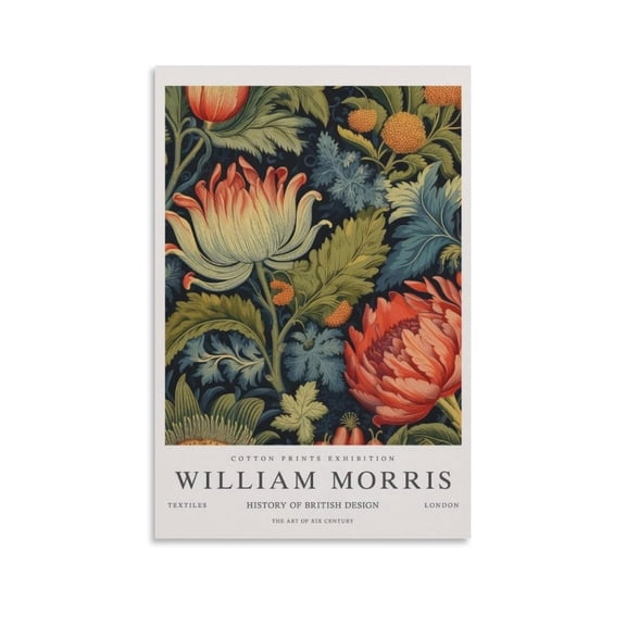 William Morris Print Painting (79) Wall Art Poster Scroll Canvas Painting Picture Living Room Decor Home 12x18inch(30x45cm)
