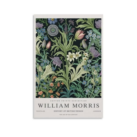 William Morris Print Painting (81) Artworks Picture Print Poster Wall Art Painting Canvas Gift Decor Home Posters Decorative 12x18inch(30x45cm)