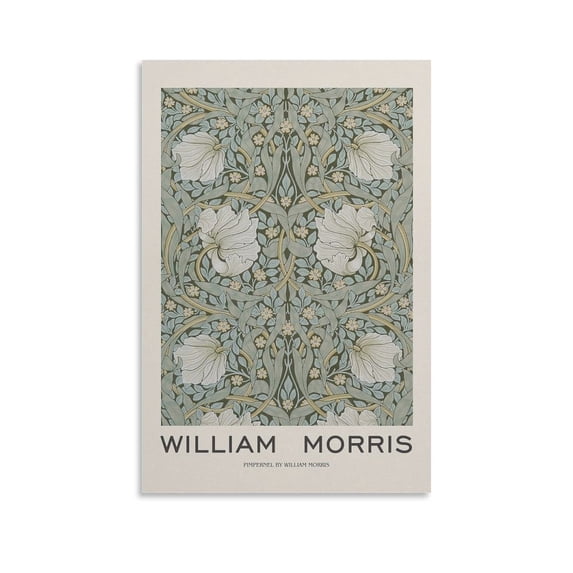 William Morris Print Painting (89) Wall Art Picture Painting Poster Canvas Print Posters Artworks Bedroom Living Room Decor 24x36inch(60x90cm)