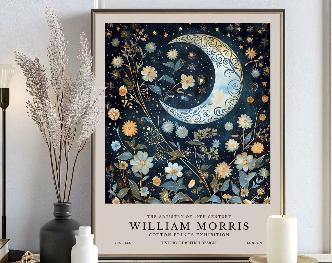 William Morris Print, William Morris Exhibition Print, William Morris ...