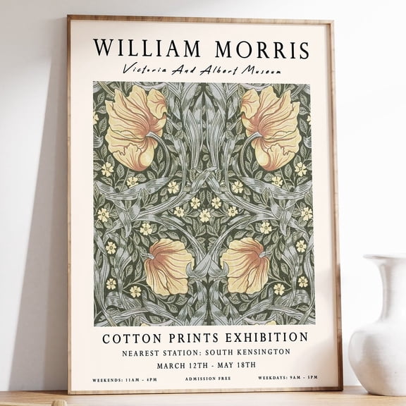 William Morris Print, William Morris Poster, William Morris Wall Art, Vintage Wall Art, Floral Decor UNFRAMED PAPER POSTER, Home Decor, Vintage Gift, Living Room Dercor