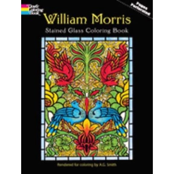 Pre-Owned William Morris Stained Glass Coloring Book (Paperback) 0486410420 9780486410425