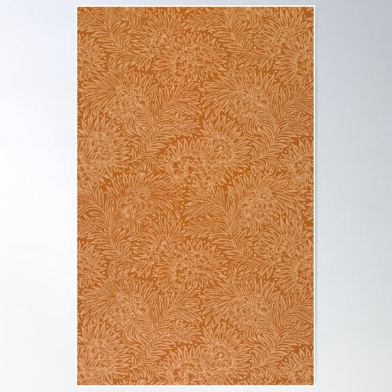 William Morris Style Victorian Floral And Foliage Pattern Poster Wall Art, Modern Wall Decor For Living Room Bedroom, 16x24 UNFRAMED