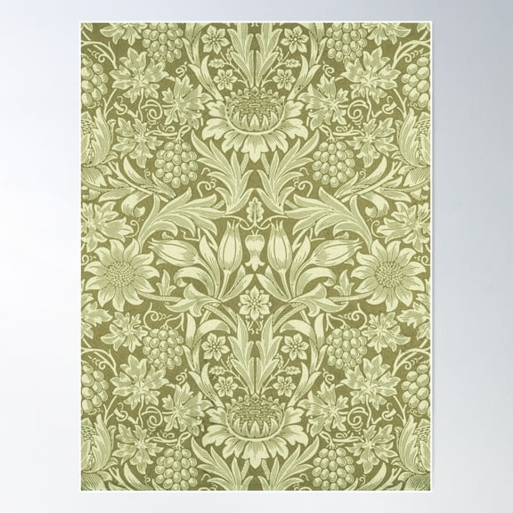 William Morris Sunflower Flower Floral Botanical Poster Wall Art, Modern Wall Decor For Living Room Bedroom, 8x12 UNFRAMED