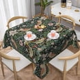 thumbnail image 1 of William Morris Tablecloth Original Design Retro Floral Table Cloth Wipeable Polyester Fabric Vintage Flower Washable Table Cover for Kitchen Dinning Decorations,Square 55X55, 1 of 6