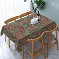 thumbnail image 1 of William Morris Tablecloth,Retro Red Floral Table Cloth Wipeable Polyester Fabric Vintage Flower Washable Table Cover for Kitchen Dinning Decorations,Rectangle 60X120, 1 of 6