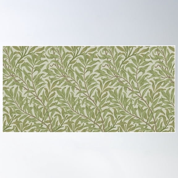William Morris Willow Bough Pattern Poster Wall Art, Modern Wall Decor For Living Room Bedroom, 8x12 UNFRAMED