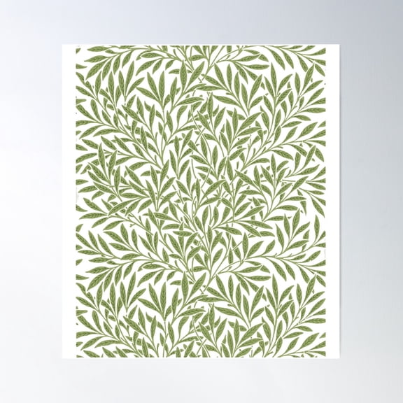 William Morris - Willow Pattern (1874) Poster Wall Art, Modern Wall Decor For Living Room Bedroom, 16x24 UNFRAMED
