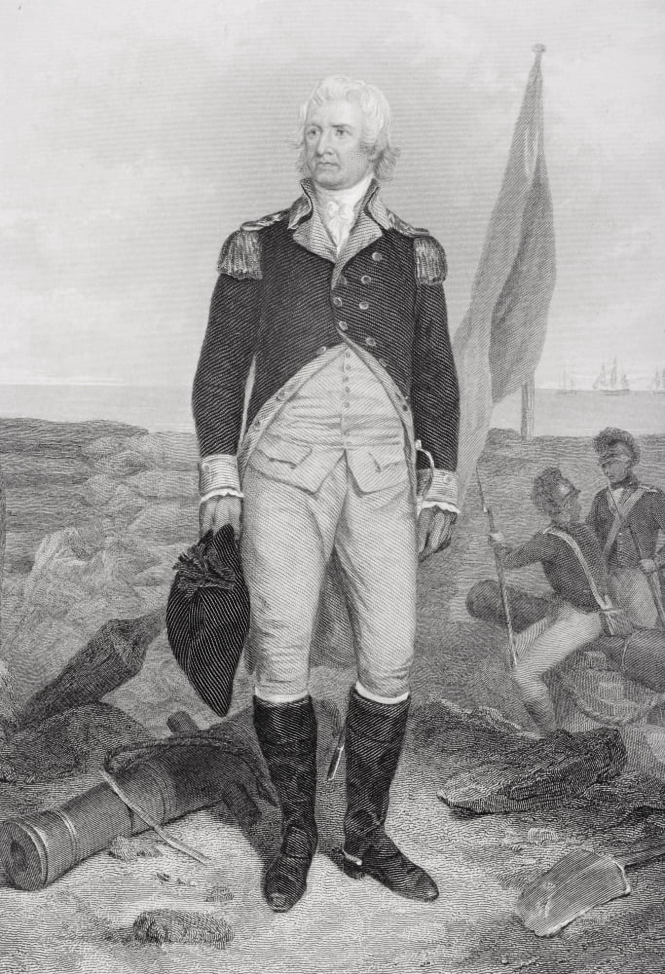 William Moultrie 1730 - 1805 American Revolutionary Officer And Governor Of South CarolinaFrom Painting By Alonzo Chappel Canvas Art - Ken Welsh Design Pics (24 x 34)