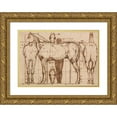 thumbnail image 1 of William Mulready 14x11 Gold Ornate Wood Frame and Double Matted Museum Art Print Titled - Anatomical Study of a Horse, 1 of 4