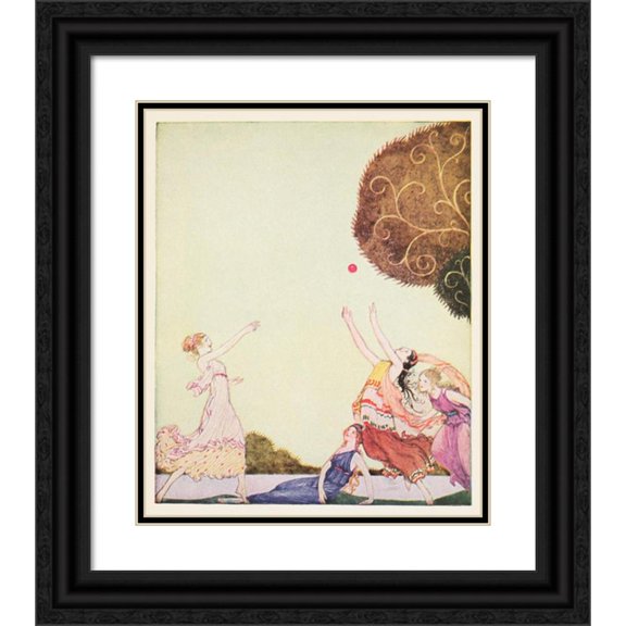 William Nicholson 15x17 Black Ornate Wood Framed Double Matted Museum Art Print Titled - E is for Executioner (1898)