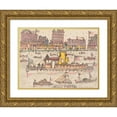 thumbnail image 1 of William O. Golding 14x12 Gold Ornate Wood Frame and Double Matted Museum Art Print Titled - U.S.S. Tybee (1932), 1 of 4